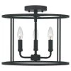 Abner 14 in. 3-Light Matte Black Semi-Flush Mount by Quoizel 2 Abner 14 in. 3-Light Matte Black Semi-Flush Mount by Quoizel -Quoizel Sales matte black quoizel flush mount lights abr1714mbk 64 1000