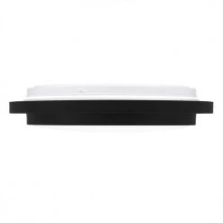 Irving 14 in. Matte Black LED Semi-Flush Mount by Quoizel -Quoizel Sales matte black quoizel flush mount lights ivg1614mbk 4f 1000