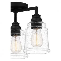 McIntire 14 in. 3-Light Matte Black Flush Mount by Quoizel 15 McIntire 14 in. 3-Light Matte Black Flush Mount by Quoizel -Quoizel Sales matte black quoizel flush mount lights mci1614mbk 44 1000