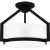 Collinham 14.25 in. 2-Light Matte Black Semi-Flush Mount by Quoizel -Quoizel Sales matte black quoizel flush mount lights qsf5598mbk 64 1000