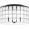 Seigler 14 in. 3-Light Matte Black Semi-Flush Mount by Quoizel -Quoizel Sales matte black quoizel flush mount lights sgl1714mbk 64 1000