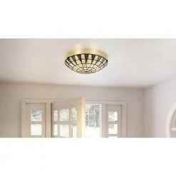 Legend 16.5 in. 2-Light Matte Black Flush Mount by Quoizel -Quoizel Sales matte black quoizel flush mount lights tf5618mbk 31 1000