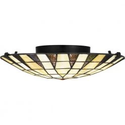 Legend 16.5 in. 2-Light Matte Black Flush Mount by Quoizel -Quoizel Sales matte black quoizel flush mount lights tf5618mbk 4f 1000