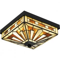 Hathaway 14 in. 3-Light Matte Black Flush Mount by Quoizel 14 Hathaway 14 in. 3-Light Matte Black Flush Mount by Quoizel -Quoizel Sales matte black quoizel flush mount lights tf5622mbk 1f 1000