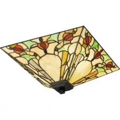 Westwind 14 in. 2-Light Matte Black Flush Mount by Quoizel -Quoizel Sales matte black quoizel flush mount lights tf5624mbk 1f 1000