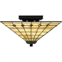 Braden 14 in. 2-Light Matte Black Flush Mount by Quoizel -Quoizel Sales matte black quoizel flush mount lights tf5628mbk 4f 1000