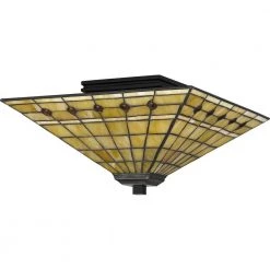 Braden 14 in. 2-Light Matte Black Flush Mount by Quoizel -Quoizel Sales matte black quoizel flush mount lights tf5628mbk c3 1000