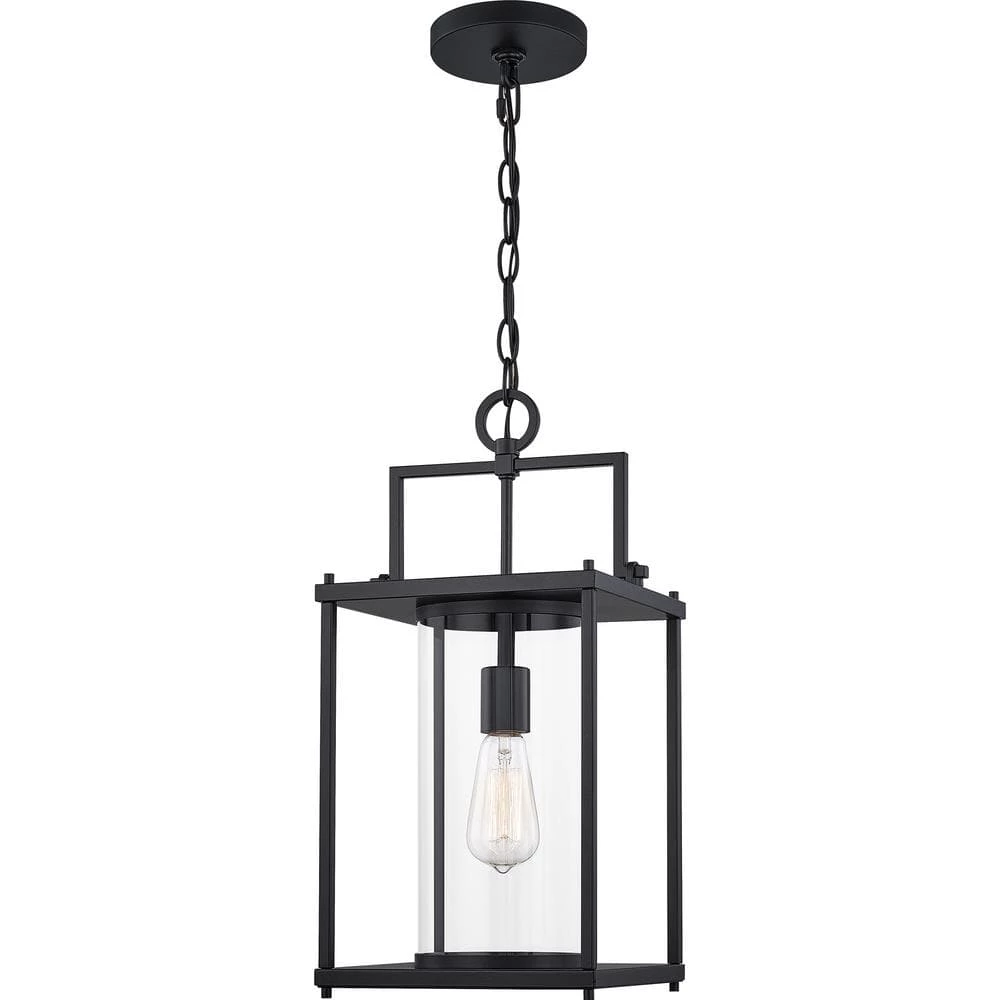 Garrett 1-Light Black Outdoor Pendant Light by Quoizel 3 Garrett 1-Light Black Outdoor Pendant Light by Quoizel