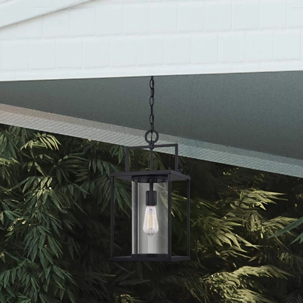 Garrett 1-Light Black Outdoor Pendant Light by Quoizel 10 Garrett 1-Light Black Outdoor Pendant Light by Quoizel - Image 8