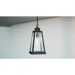 Paxton 1-Light Black Outdoor Pendant Light by Quoizel -Quoizel Sales matte black quoizel outdoor pendant lights pax1907mbk 76 1000