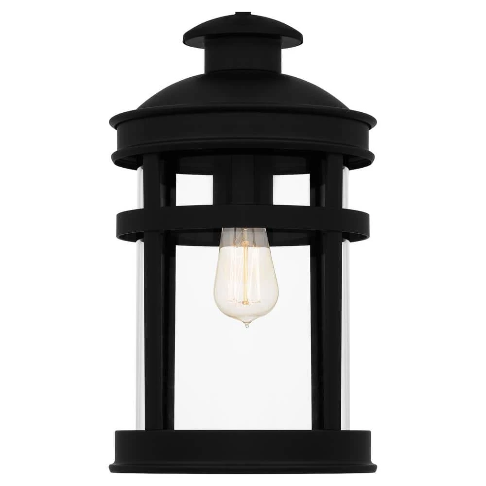 Scout 1-Light Matte Black Outdoor Pendant Light with Clear Glass by Quoizel 8 Scout 1-Light Matte Black Outdoor Pendant Light with Clear Glass by Quoizel - Image 6