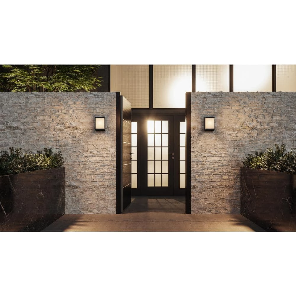Celine 1-Light Matte Black LED Outdoor Wall Lantern Sconce by Quoizel 4 Celine 1-Light Matte Black LED Outdoor Wall Lantern Sconce by Quoizel - Image 2