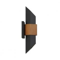 Chasm 1-Light Black Outdoor LED Wall Lantern Sconce by Quoizel -Quoizel Sales matte black quoizel outdoor sconces chs8307mbk 1f 1000