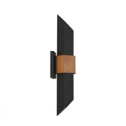 Chasm 1-Light Black Outdoor LED Wall Lantern Sconce by Quoizel -Quoizel Sales matte black quoizel outdoor sconces chs8407mbk 1f 1000