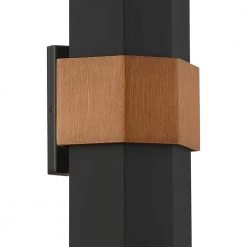Chasm 1-Light Black Outdoor LED Wall Lantern Sconce by Quoizel -Quoizel Sales matte black quoizel outdoor sconces chs8407mbk 40 1000