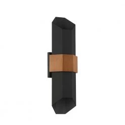 Chasm 1-Light Black Outdoor LED Wall Lantern Sconce by Quoizel -Quoizel Sales matte black quoizel outdoor sconces chs8407mbk c3 1000