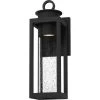 Donegal 5 in. 1-Light Matte Black Outdoor Wall Lantern Sconce with Clear Seeded Glass by Quoizel 1 Donegal 5 in. 1-Light Matte Black Outdoor Wall Lantern Sconce with Clear Seeded Glass by Quoizel -Quoizel Sales matte black quoizel outdoor sconces dgl8405mbk 64 1000
