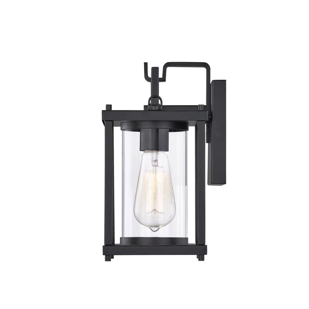 Garrett 1-Light Black Outdoor Wall Lantern Sconce by Quoizel 8 Garrett 1-Light Black Outdoor Wall Lantern Sconce by Quoizel - Image 6