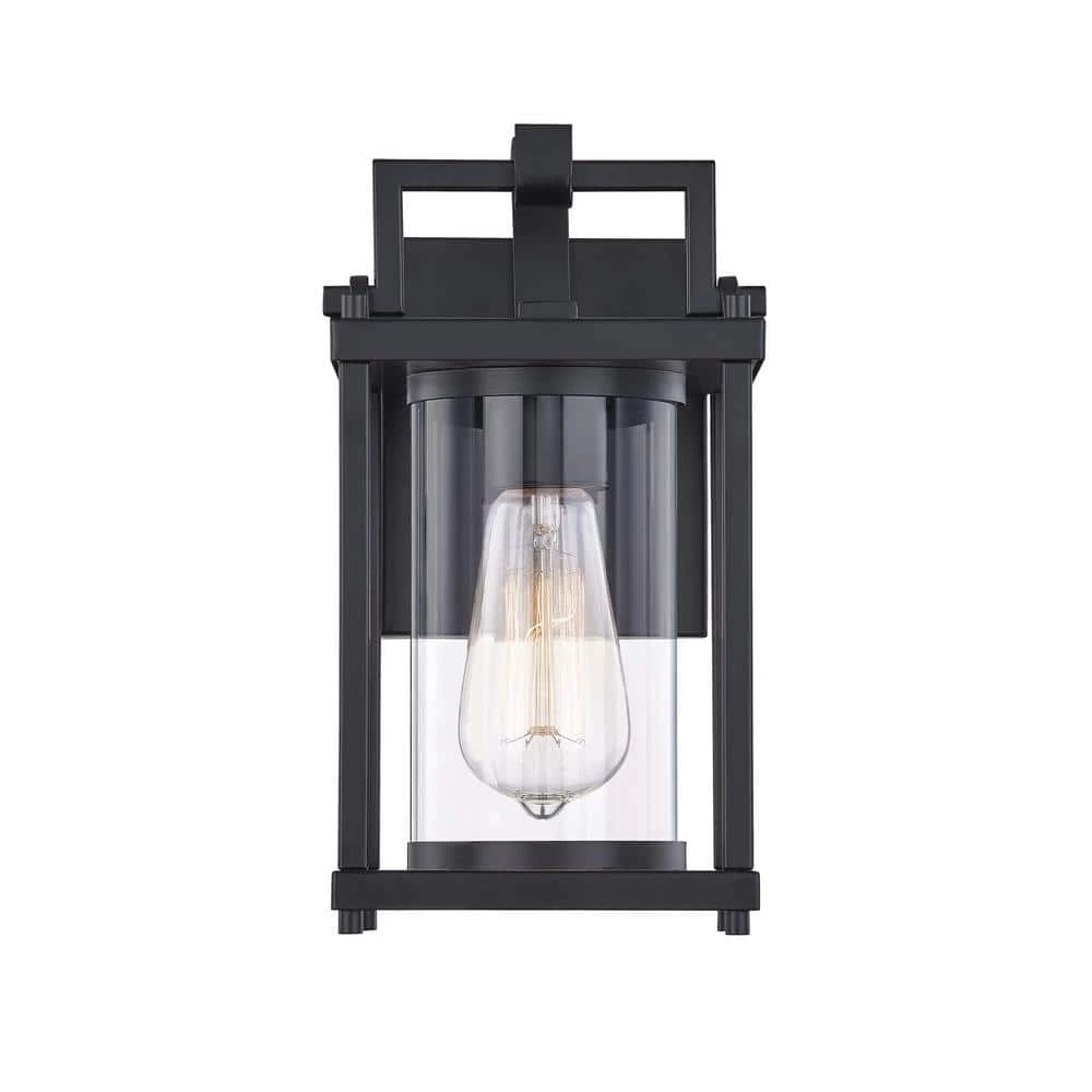 Garrett 1-Light Black Outdoor Wall Lantern Sconce by Quoizel 7 Garrett 1-Light Black Outdoor Wall Lantern Sconce by Quoizel - Image 5