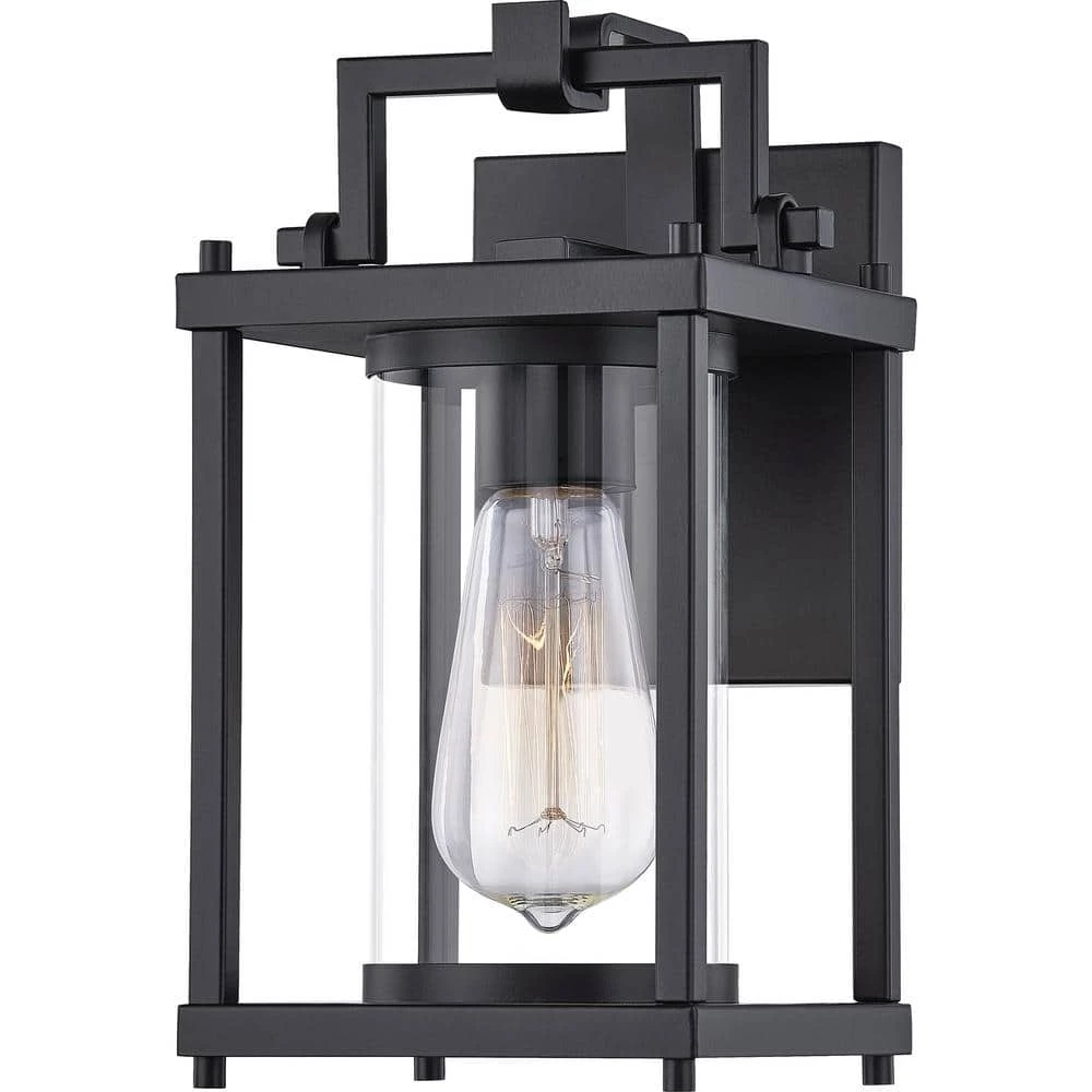 Garrett 1-Light Black Outdoor Wall Lantern Sconce by Quoizel 3 Garrett 1-Light Black Outdoor Wall Lantern Sconce by Quoizel