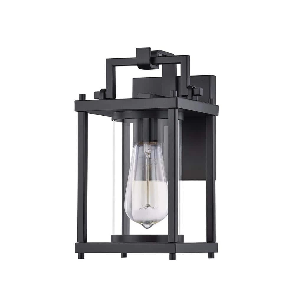 Garrett 1-Light Black Outdoor Wall Lantern Sconce by Quoizel 6 Garrett 1-Light Black Outdoor Wall Lantern Sconce by Quoizel - Image 4