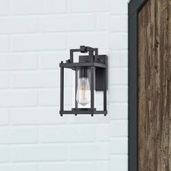 Garrett 1-Light Black Outdoor Wall Lantern Sconce by Quoizel 11 Garrett 1-Light Black Outdoor Wall Lantern Sconce by Quoizel -Quoizel Sales matte black quoizel outdoor sconces gre8406mbk e1 1000