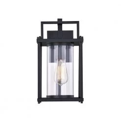 Garrett 1-Light Black Outdoor Wall Lantern Sconce by Quoizel 15 Garrett 1-Light Black Outdoor Wall Lantern Sconce by Quoizel -Quoizel Sales matte black quoizel outdoor sconces gre8408mbk 1f 1000