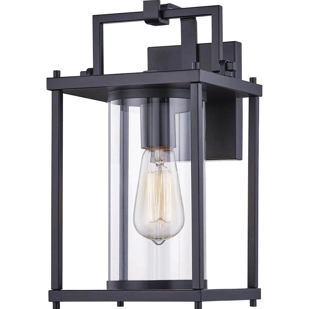 Garrett 1-Light Black Outdoor Wall Lantern Sconce by Quoizel 3 Garrett 1-Light Black Outdoor Wall Lantern Sconce by Quoizel