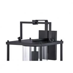 Garrett 1-Light Black Outdoor Wall Lantern Sconce by Quoizel -Quoizel Sales matte black quoizel outdoor sconces gre8409mbk 44 1000