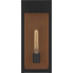 Maren 7.5 in. 1-Light Matte Black Outdoor Wall Lantern Sconce with Clear Glass by Quoizel -Quoizel Sales matte black quoizel outdoor sconces mae8408mbk 4f 1000