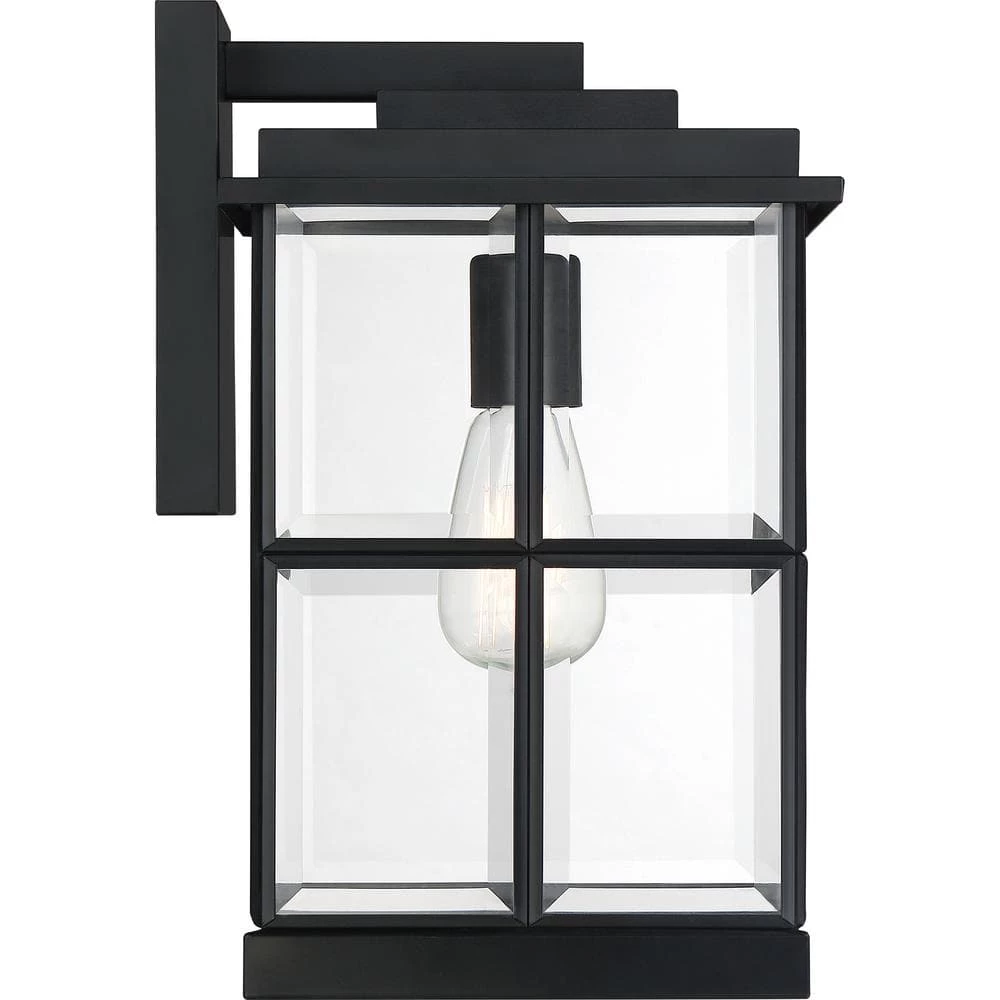 Mulligan 1-Light Black Outdoor Wall Lantern Sconce by Quoizel 8 Mulligan 1-Light Black Outdoor Wall Lantern Sconce by Quoizel - Image 6