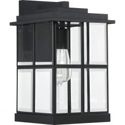Mulligan 1-Light Black Outdoor Wall Lantern Sconce by Quoizel 13 Mulligan 1-Light Black Outdoor Wall Lantern Sconce by Quoizel -Quoizel Sales matte black quoizel outdoor sconces mgn8408mbk c3 1000