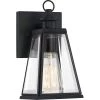 Paxton 1-Light Black Outdoor Wall Lantern Sconce by Quoizel