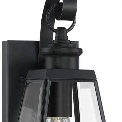 Paxton 1-Light Black Outdoor Wall Lantern Sconce by Quoizel 12 Paxton 1-Light Black Outdoor Wall Lantern Sconce by Quoizel -Quoizel Sales matte black quoizel outdoor sconces pax8405mbk 40 1000