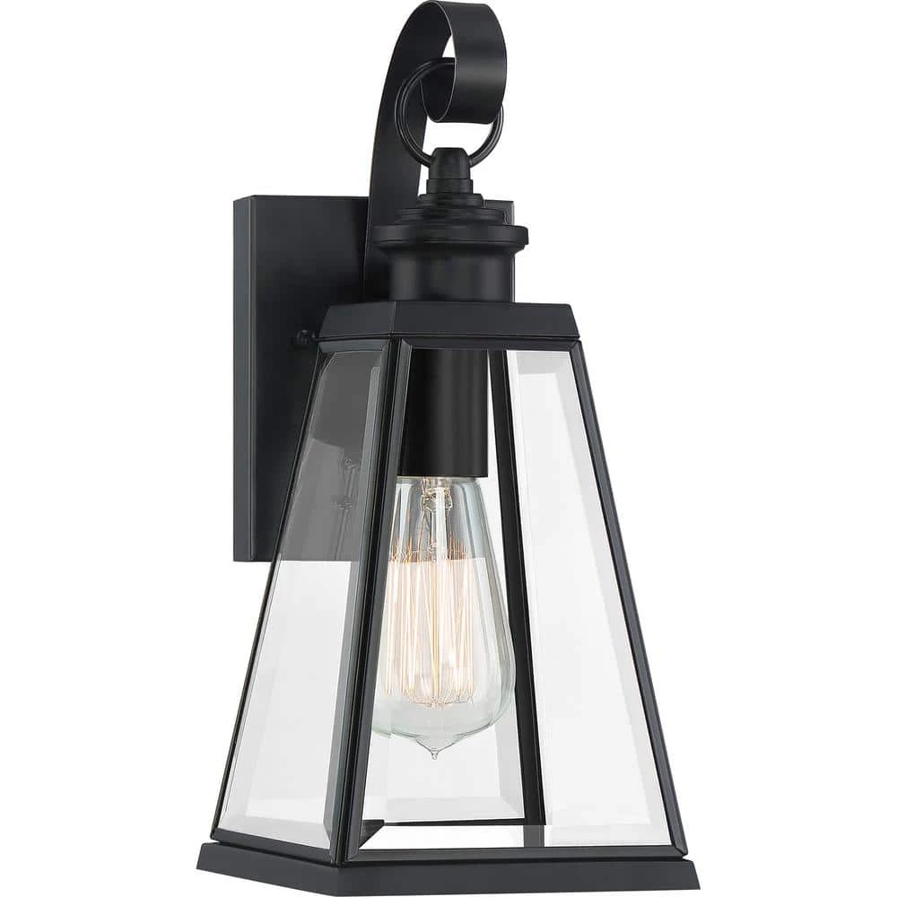 Paxton 1-Light Black Outdoor Wall Lantern Sconce by Quoizel 3 Paxton 1-Light Black Outdoor Wall Lantern Sconce by Quoizel