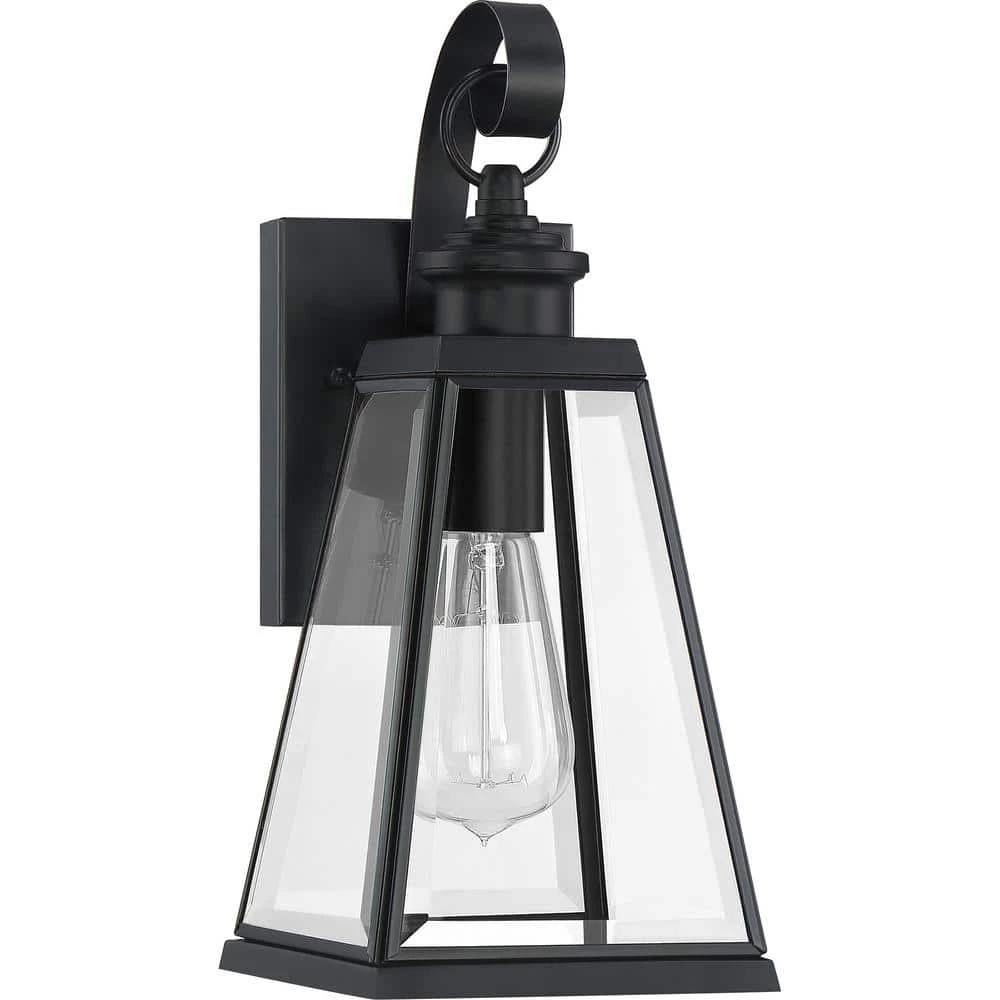 Paxton 1-Light Black Outdoor Wall Lantern Sconce by Quoizel 6 Paxton 1-Light Black Outdoor Wall Lantern Sconce by Quoizel - Image 4