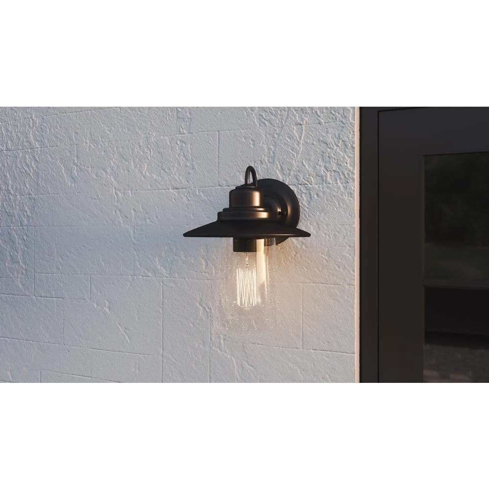 Radford 1-Light Black Outdoor Wall Lantern Sconce by Quoizel 10 Radford 1-Light Black Outdoor Wall Lantern Sconce by Quoizel - Image 8