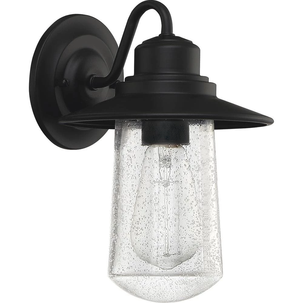 Radford 1-Light Black Outdoor Wall Lantern Sconce by Quoizel 6 Radford 1-Light Black Outdoor Wall Lantern Sconce by Quoizel - Image 4