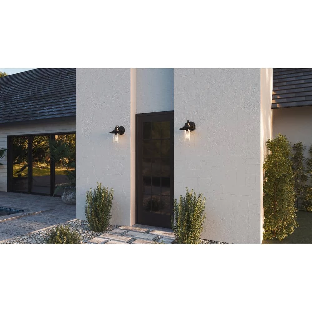 Radford 1-Light Black Outdoor Wall Lantern Sconce by Quoizel 4 Radford 1-Light Black Outdoor Wall Lantern Sconce by Quoizel - Image 2