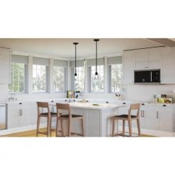 Acacia 1-Light Matte Black Chandelier with Clear Water Glass by Quoizel -Quoizel Sales matte black quoizel pendant lights aca1504mbk 31 1000