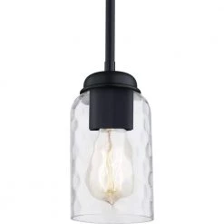 Blanche 1-Light Matte Black Mini Pendant by Quoizel 13 Blanche 1-Light Matte Black Mini Pendant by Quoizel -Quoizel Sales matte black quoizel pendant lights bla1505mbk 1f 1000