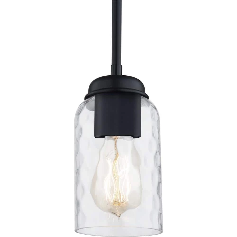 Blanche 1-Light Matte Black Mini Pendant by Quoizel 8 Blanche 1-Light Matte Black Mini Pendant by Quoizel - Image 6