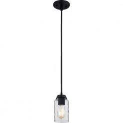 Blanche 1-Light Matte Black Mini Pendant by Quoizel 12 Blanche 1-Light Matte Black Mini Pendant by Quoizel -Quoizel Sales matte black quoizel pendant lights bla1505mbk 4f 1000