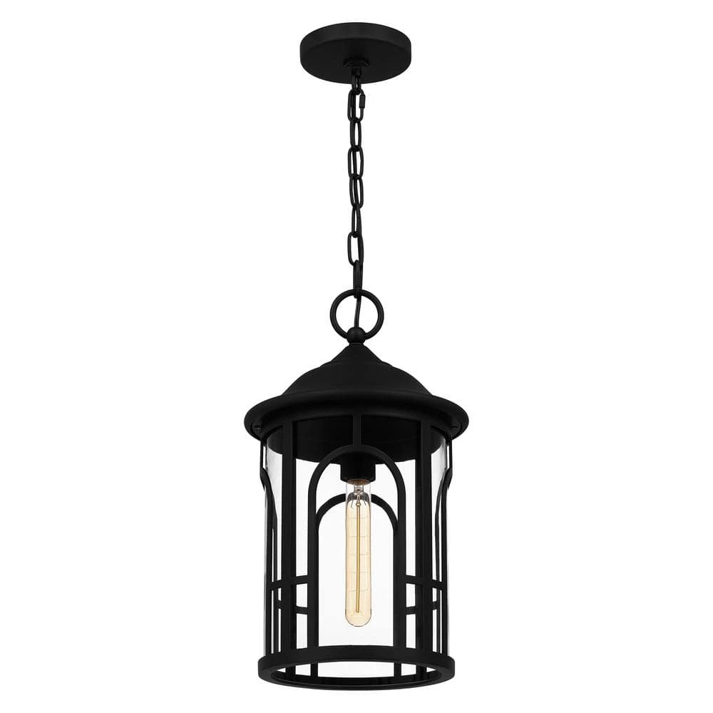 Brampton 1-Light Matte Black Mini Pendant by Quoizel 8 Brampton 1-Light Matte Black Mini Pendant by Quoizel - Image 6