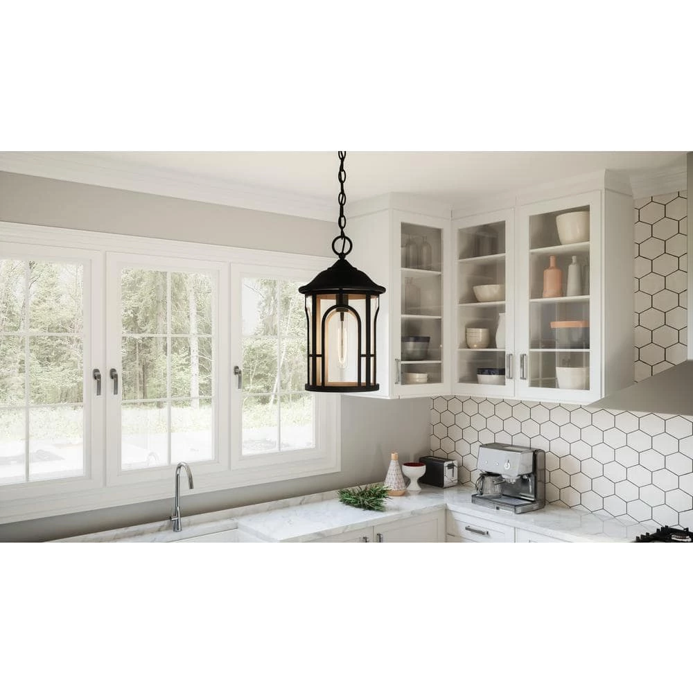 Brampton 1-Light Matte Black Mini Pendant by Quoizel 5 Brampton 1-Light Matte Black Mini Pendant by Quoizel - Image 3