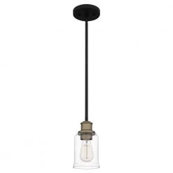 Cox 1-Light Matte Black Shaded Pendant Light by Quoizel 13 Cox 1-Light Matte Black Shaded Pendant Light by Quoizel -Quoizel Sales matte black quoizel pendant lights cox1504mbk c3 1000