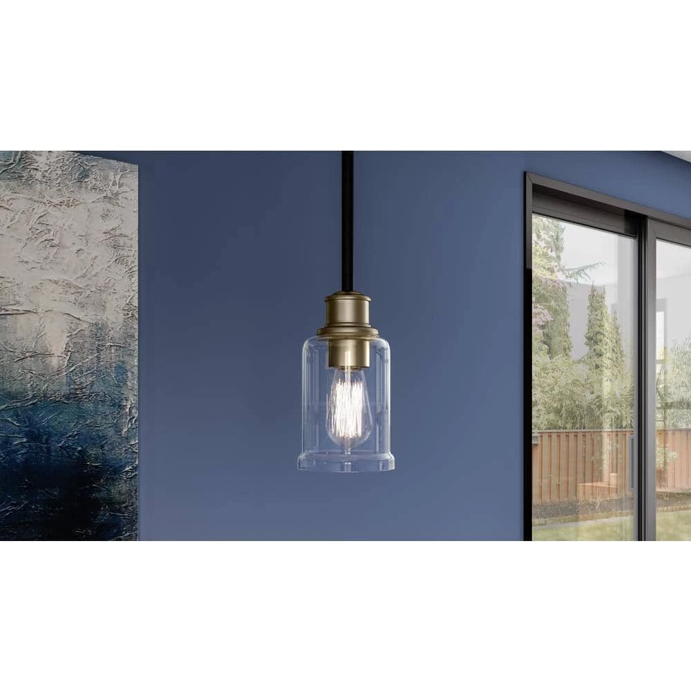 Cox 1-Light Matte Black Shaded Pendant Light by Quoizel 4 Cox 1-Light Matte Black Shaded Pendant Light by Quoizel - Image 2