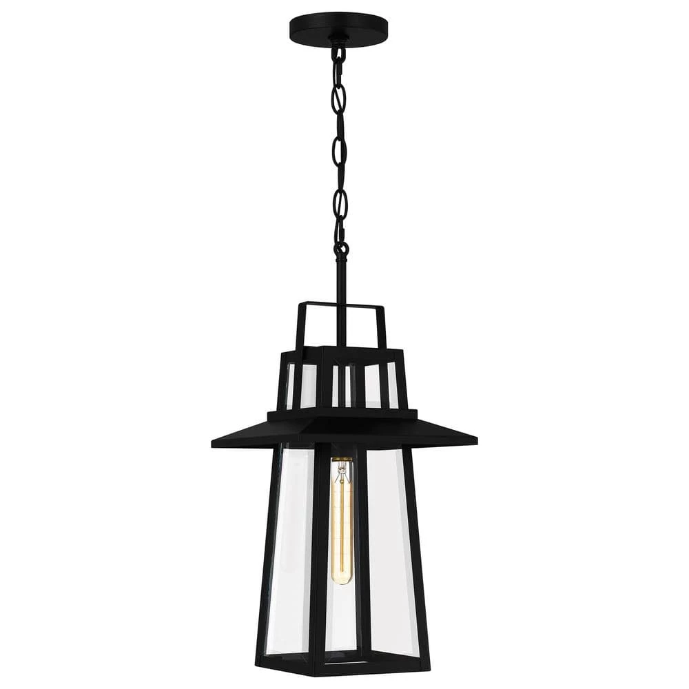 Devonport 1-Light Matte Black Mini Pendant by Quoizel 3 Devonport 1-Light Matte Black Mini Pendant by Quoizel