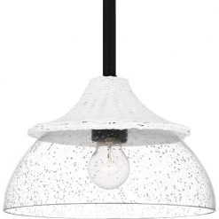 Otten 1-Light Matte Black Shaded Pendant by Quoizel -Quoizel Sales matte black quoizel pendant lights otn1512mbk 44 1000