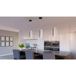 Calista Integrated LED Matte Black Mini Pendant by Quoizel -Quoizel Sales matte black quoizel pendant lights pcclt1507mbk 31 1000